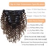 Kinky Curly Hair Extension Clip in Human Hair Extensions 10-22