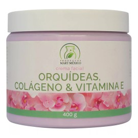 Productos Mart Mexico Crema Facial Orquídeas, Colágeno Y Vitamina E (400g) 12pack