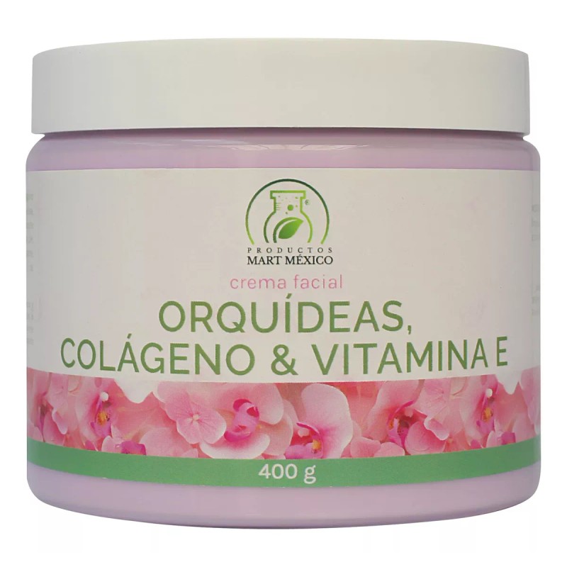 Productos Mart Mexico Crema Facial Orquídeas, Colágeno Y Vitamina E