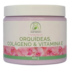 Productos Mart Mexico Crema Facial Orquídeas, Colágeno Y Vitamina E (400g) 12pack