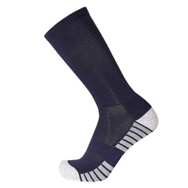 EnerWear 10P Pack Men's Lycra Cotton Half Cushion Crew Socks (10-13/shoe size 6-12, Navy Blue)