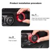 AuTK Aluminum Alloy HVAC Knob & Light Switch Cover Kit