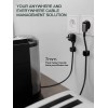 Organizador De Cables Con Clips Magnéticos Para Escritorio Y