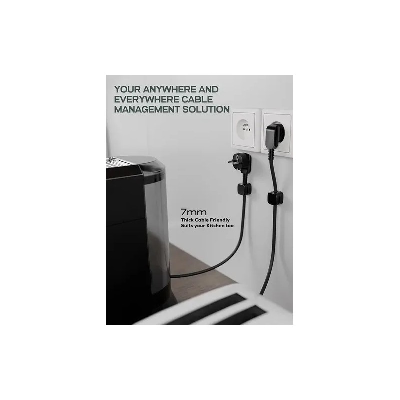 Organizador De Cables Con Clips Magnéticos Para Escritorio Y