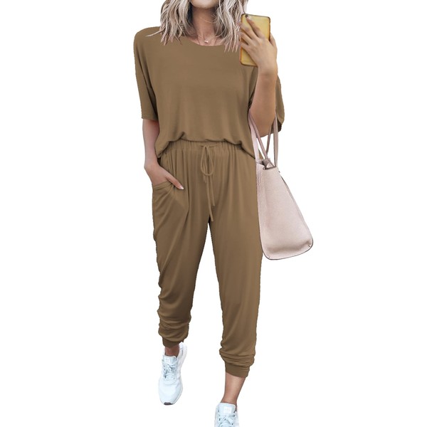 PRETTYGARDEN Women's Two Piece Lounge Sets 2025 Spring Summer Jogger