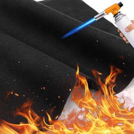 PRITOK Fireproof Underlay, Heat Resistant Heat Protection Mat: Pack of 2, 5 mm Heat Protection Mat, Fire Protection Mat, Heat Resistant up to 1000 °C, Carbon Felt, Fire Protection Mat for Safe Fire