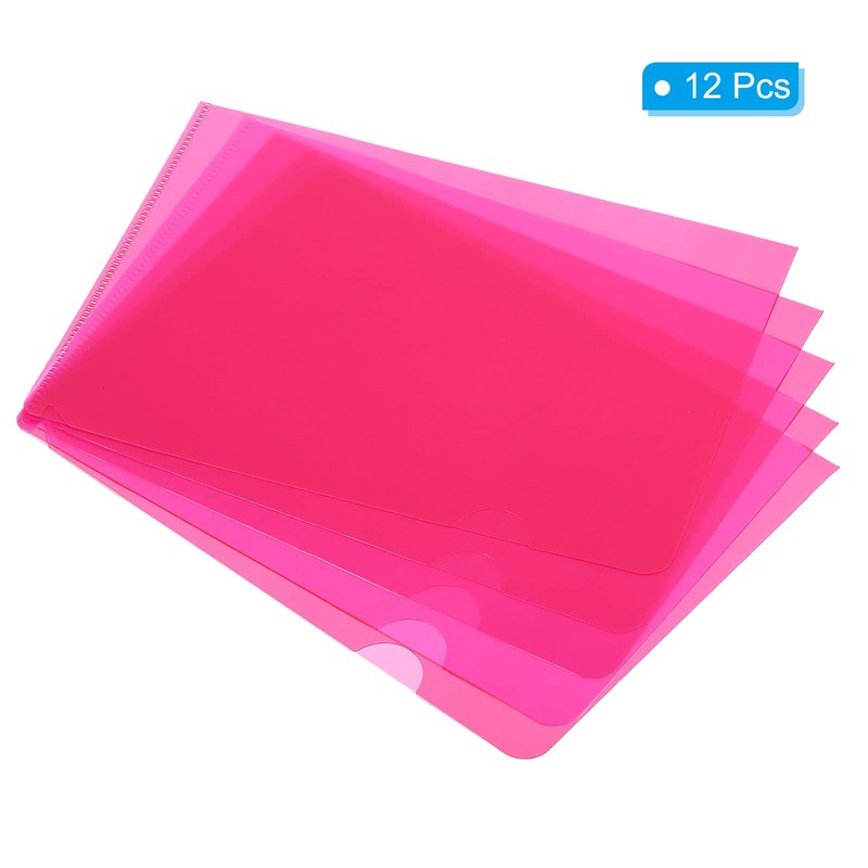 PATIKIL L Type Folders 12 Pack 8.9 x 6.3 inches