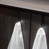 Qflushor Metal Over The Cabinet Door Hooks, 2 Pack, Matte