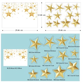 Glitzkind Christmas Window Stickers | Christmas Decoration Window Stickers Window Decoration for Christmas for Children Christmas Decoration | Decoration for Children's Room Outdoor | Winter