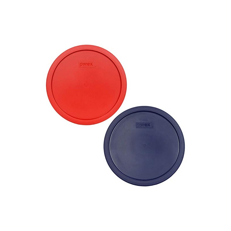 Pyrex 7403-PC 10 Cup (1) Blue & (1) Poppy Red