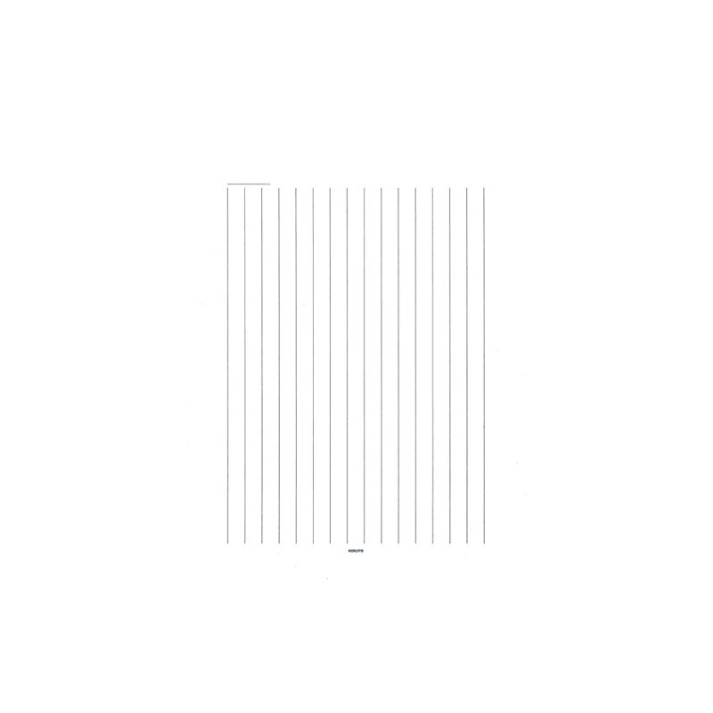 Kokuyo 書翰箋 Vertical Ruled 15 Lines White Quality Paper 色紙 Paper