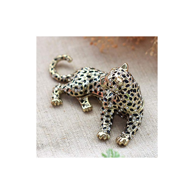 <Leopard (each color)> Pierce Jewelry Box (Black)
