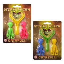 2 x HENBRANDT Alien Sling Shot - Sticky Alien Catapult