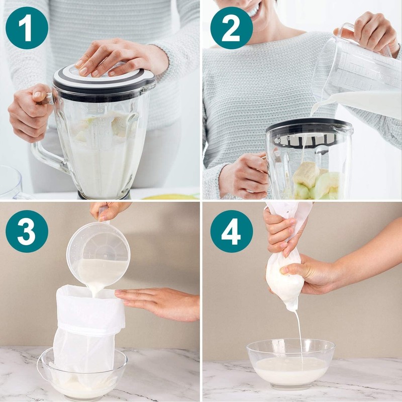 Bolsas de Filtro de Leche de Nueces, Colador de Alimentos