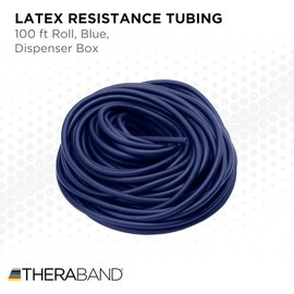 세라밴드 라텍스 튜빙 30m 레벨 4 엑스트라 헤비 블루 스트레칭 근력 운동 TheraBand Latex Tubing 30m Level 4 Extra Heavy Blue Stretching Strength Exercise