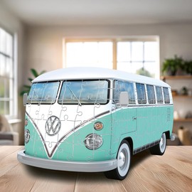 Ravensburger - Puzzle 3d Volkswagen T1 | Puzzle 3d Per Adulti E Bambini A Partire Dagli 10 Anni | Modellismo Da Costruire Adulti Di 162 Pezzi | Regalo Bambino 10 Anni E Più
