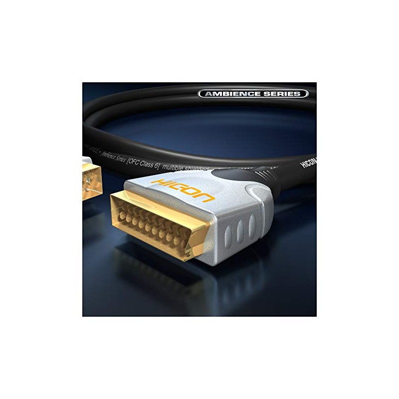 HICON Ambience HIA-SASC-0300 Scart Cable 3 m Angled 45° Plug
