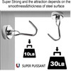 XOPOZON 4 Pack Magnetic Hooks, Pull Extra Strong Neodymium Magnet