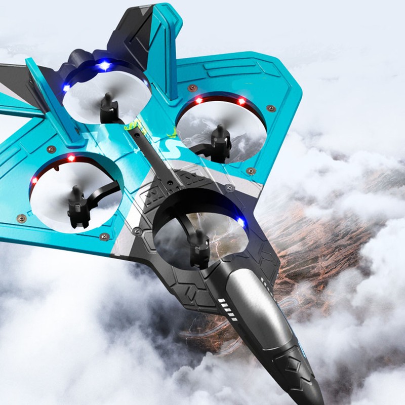 Remote Control Airplane RC Fighter Quadcopter with 360° Flip Function