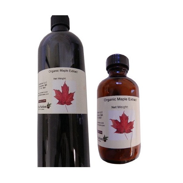 OliveNation Organic Maple Flavor Extract, PG Free, Non-GMO, Gluten Free, Kosher, Vegan - 32 ounces