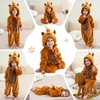 COOKY.D Flannel Animal Baby Romper Animal Hood Jumpsuit Unisex Toddlers