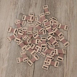 Healifty 50 Clips Elásticos De Plástico para Vendajes con Hebillas De Aluminio Soporte Seguro Ajuste Fácil para Vendas Elásticas De Crepé Y Compresión