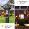 Jalarox Solar Post Lamp Lights, Dusk to Dawn Post Light
