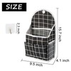 FuninCrea Wall Hanging Storage Bag, 3-Layer Hanging Pocket with Non-marking