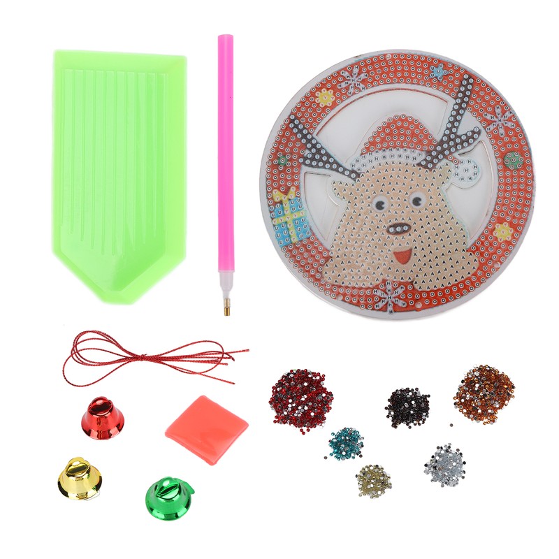 Rhinestone Painting Christmas Cute Elk Pendant DIY Relaxing Ornaments for