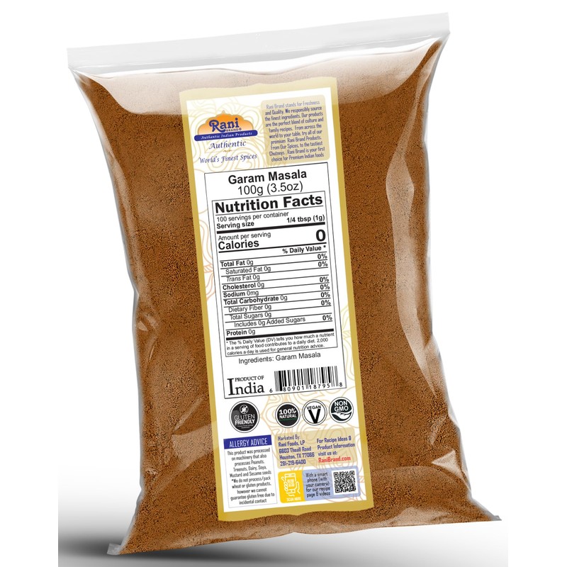 Rani Garam Masala Indian 11-Spice Blend 3.5oz (100g) ~ All