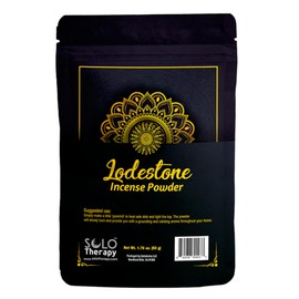 Lodestone Incense Powder 50 Grams, Sacred Space, Natural Incense, Loose Incense, Product from India, Packaged in The USA (Lodestone Incense Powder)