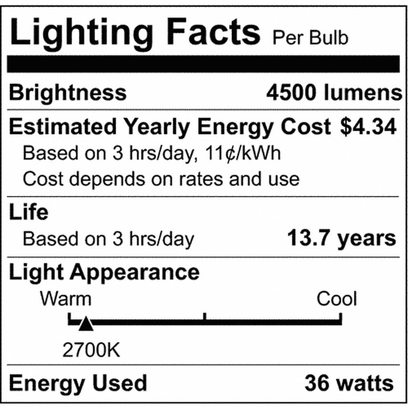 Satco 11480-36PS30/LED/827/120V/DIM/E26 (S11480) Omni Directional Flood HID Replacement LED Light