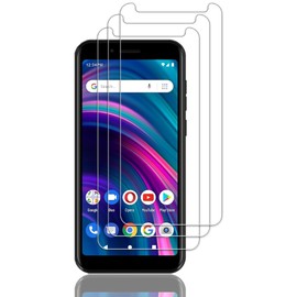 Tzstz 3 Pieces Tempered Glass Screen Protector for BLU C5L MAX 2024 Hardness 9H Anti Scratch HD Screen Protector Film