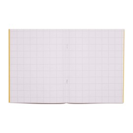 Rhino A5+ Exercise Books, 32 Page / 20mm Squared Paper Notebook, 10 Pack, 9 x 7 Writing Book, Office & School Stationery Supplies, Yellow