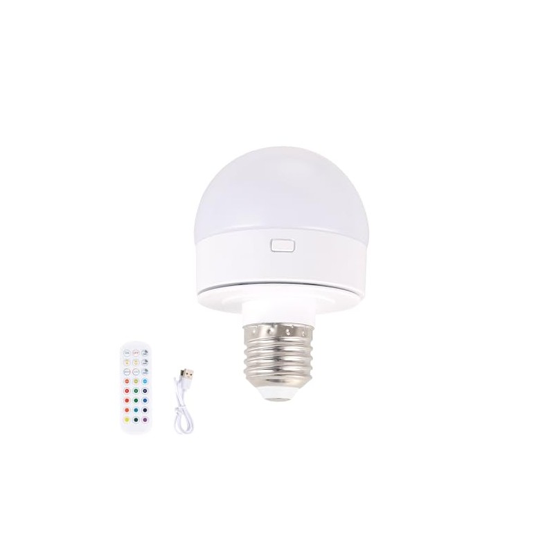 Shenmoyl Rechargeable Battery Operated Light Bulb with Remote Control 3