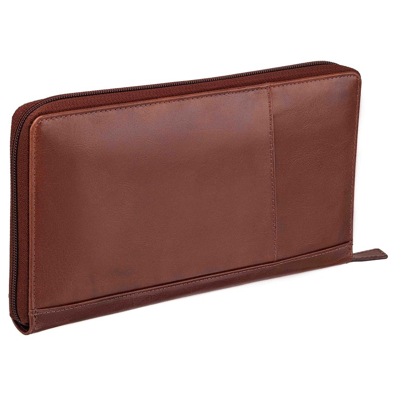 Mancini Casablanca Full Grain Leather RFID Secure Deluxe Passport /
