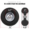 AR-PRO Replacement 15 x 6.00-6 Front Tire and Wheel Assemblies