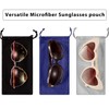 Frienda 12 Pcs Microfiber Sunglasses Pouch Soft Glasses Case Bags