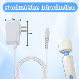 LINGSEE-1.8M/5.9FT Charger Adapter Replacement Fit for Magic Wand Plus HV-265 / Magic Wand Rechargeable Cordless HV-270