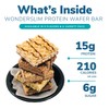 WonderSlim Protein Wafer Snack Bar, Raspberry, 200 Calories, 15g Protein,