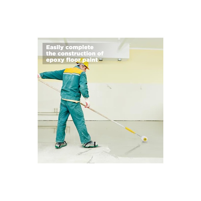 Leumoi 9 Inch Screed Spiked Roller 3 Self Leveling Concrete