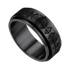 Bestyle Men's Rotating Anxiety Ring Spinner Hip Pop Ring Stainless