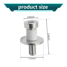 GKmow 2 PCS Car Door Lock Striker, Vehicle Door Front Bolt, Metal Latch Repair Hardware, Bolt Pin Replacements, Automotive Parts, Compatible with Chevy GMC Pontiac Models (Silver)