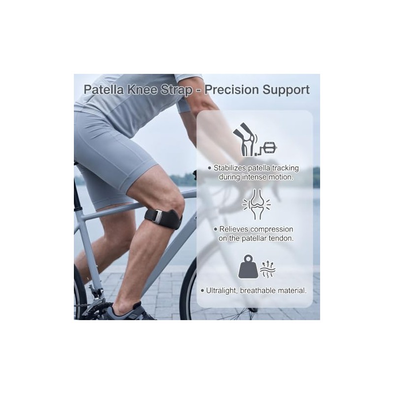 Precision Strap for Knee Comfortable and Breathable, Adjustable Strap for