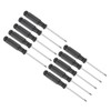 TOP-VIGOR 10pcs Mini Slotted Screwdriver 2.5mm Flat Head 95mm Length,