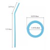 Universo en Linea Popote Silicon Ecológico Flexible 6 Piezas Cepillo