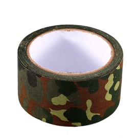 Alomejor Camouflage Tape 10m Camo Wrap Tape Outdoor Waterproof Self-Adhesive Protective Stretch Bandage Roll for Shotguns Hunting Camping(German Spot Camouflage)