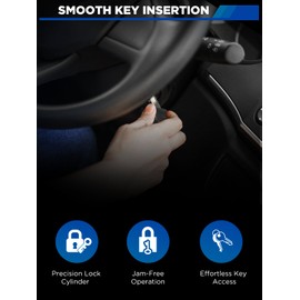 ZNB 1F2009012B 1L3Z11582A Ignition Switch Lock Cylinder with Keys for Ford F-250 Super Duty 2005-2007 for Ford Ranger 1996-2011 Replace F85Z11582AA