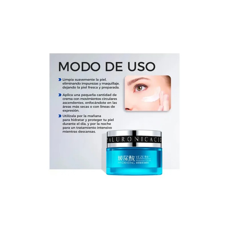 Crema De Acido Hialurónico Antiarrugas Veze - Piel Mixta