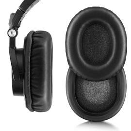 Ear Pads for Audio-Technica ATH-M50X M30X M40X Headphones Replacement Ear Pads (Black)